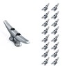 Simplified Living 4" Dock Cleat, Weatherproof Galvanized Cast Iron Boat