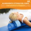 Sissel 310101 Pilates Roller, Unisex – Adulto, Blu Marmorizzato, 25.5