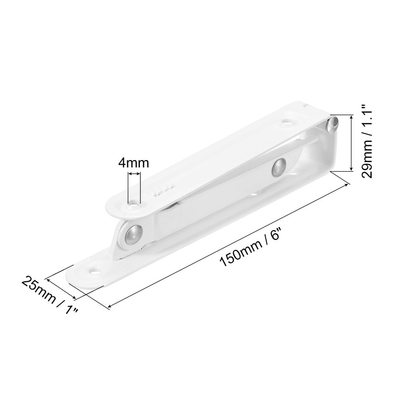 uxcell Folding Bracket 6 Inch 150mm for Shelves Table Desk
