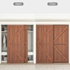 WEWORTH Heavy Duty Double Bypass Sliding Closet Door Track Kit