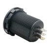 MASO Car Motorcycle DC 12-24V Dual LED Digital Round Panel