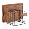 ziroland 5-Slot Cutting Board Organizer, Bakeware Organizer, and Kitchen Cabinet
