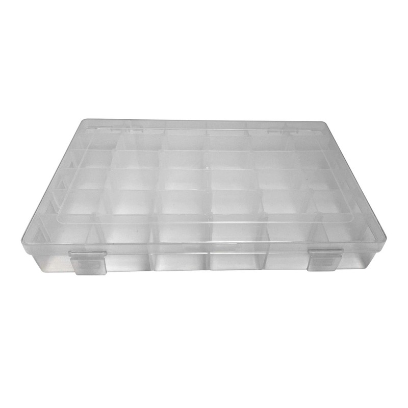 On1shelf Transparent Thick Hard Plastic Adjustable Compartment Slot Plastic Craft