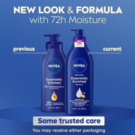 NIVEA Essentially Enriched Body Lotion, 16.9 Onzas