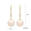 Pearl Earrings For Women - Rhinestone Pearl Dangle Drop Earrings