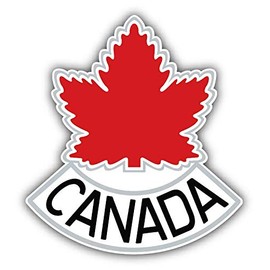 Canada Leaf Slogan Sticker | Car Bumper, Laptop, Water Bottle, Wall, Window Waterproof Vinyl Sticker Decal