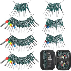 Terminal Removal Tool Kit 92 Pcs Depinning Tool Electrical Connector Pin Removal Tool Kit Pin Extractor Tool Set Wire Terminal Release Tool for Automotive Car Household Devices
