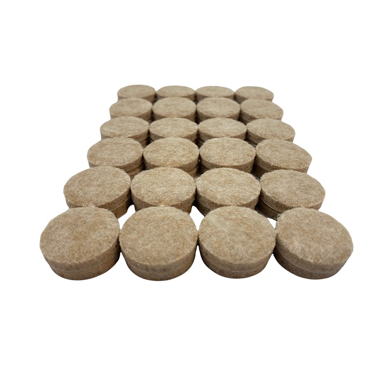 1 in. Beige Heavy-Duty Self-Adhesive 1 in. Felt Pads (48-Pack)