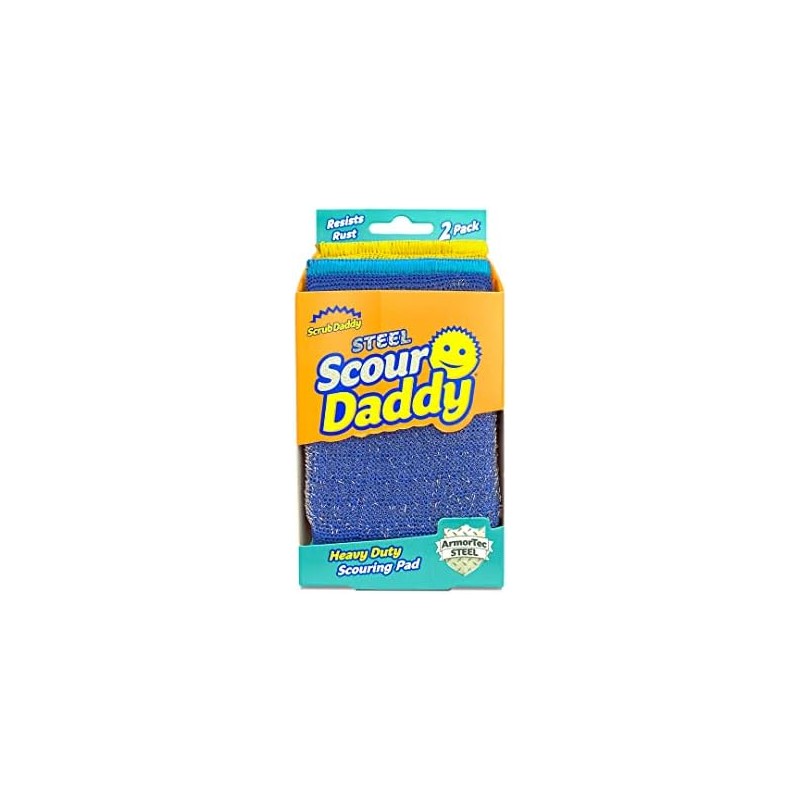 Esponja Scour Daddy Steel 2 pzas – Malla ArmoTEc, 18%
