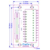 Molence IDC26 2x13 Pins 0.1" Male Header Breakout Board, C45