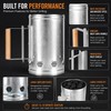 Charcoal Chimney Starter for BBQ Grilling – Metal Fire Lighter
