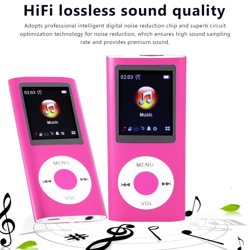 Portable MP3 Music Player 1.8inch TFT Screen HiFi Sound 7