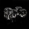 WeLoveBeads XL Dice (20 mm) in Transparent / Black Dots