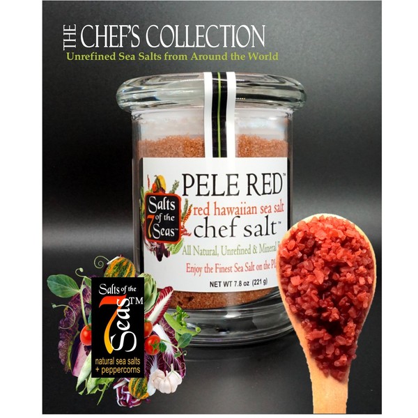 Pele Red, Red Hawaiian Gourmet sea salt by Salts of the 7 Seas