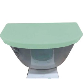 Madeals Velvet Toilet Tank Cover Soft and Absorbent, Comfortable Bathroom Toilet Tank Lid to Fit Different Sizes of Toilet Tank Sage Green