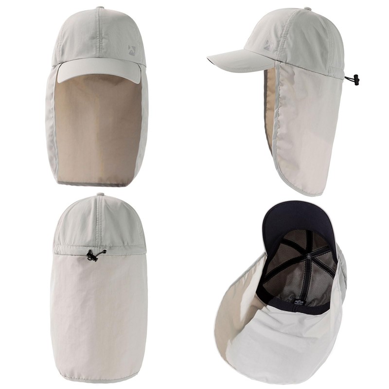 TOP-EX Large Size Sun Protection Cap, UV-Resistant Sunshade Hat, Neck