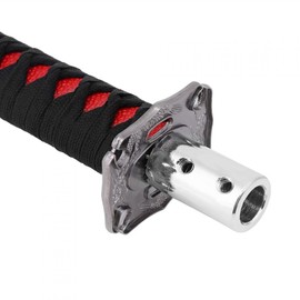 Yctze Gear Knob, Universal Japanese Sword Car Gear Shift Knob with 4 Adapters, Gear Shifter, Shift Lever Knob, Black Red