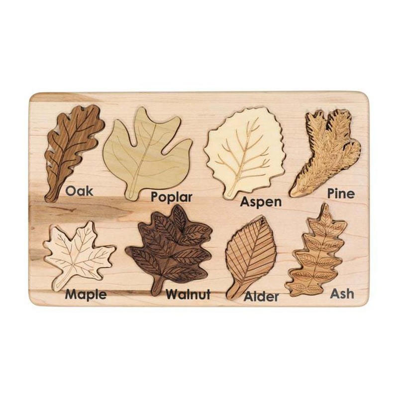 Leaf Wooden Jigsaw Puzzles Leaf Puzzle Educational Learning Toys for