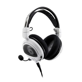 Audio-Technica ATH-GDL3WH Open-Back Wired Gaming Headset with 3 Year Amber Protection Plan (2022)