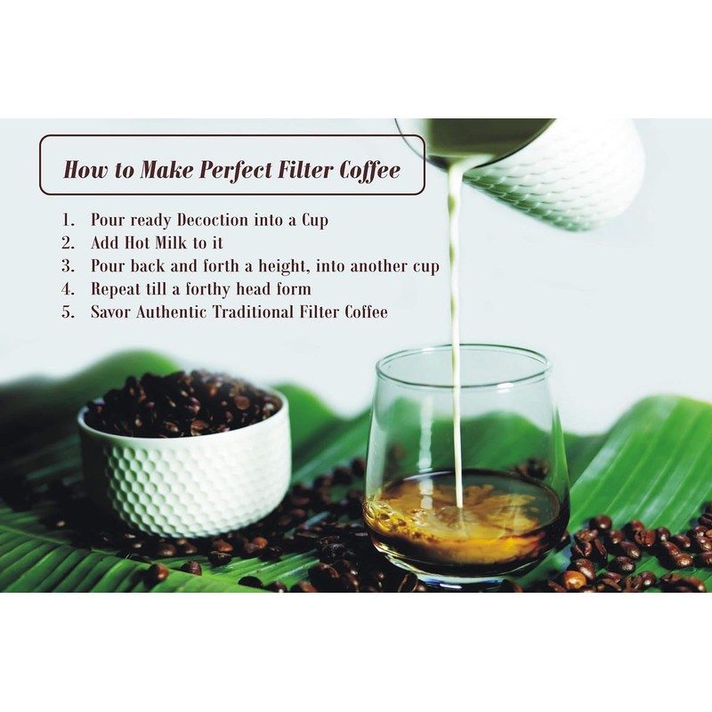 Raslok South Indian Stainless Steel Coffee Maker | Convenient 6-7