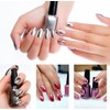 Esmalte de Uñas Efecto Espejo 6ml Gel Plata para Uñas