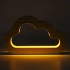 Wood Carving Lamp Wooden Hollow Design USB Powered Embedded 3D