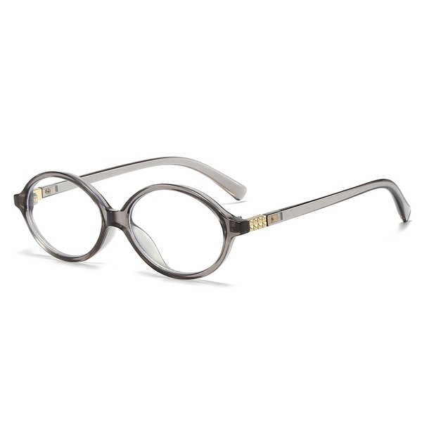 YAMEIZE Small Oval Blue Light Glasses Women - Men Retro