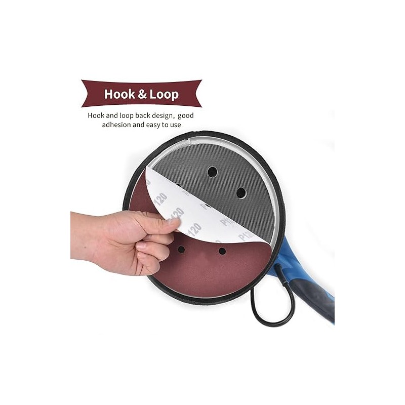 225mm Sanding Discs 240 Grit Sandpaper, 30Pcs 9 Inch Hook