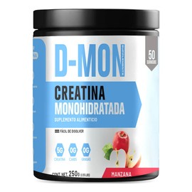Creatina Monohidratada En Polvo 250g D-mon 50 Servicios