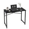 HOBINCHE 39 Inch Foldable Computer Desk, Folding Space-Saving Home Office
