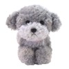 Mustaches zawanko Toy Poodle Gray Plush