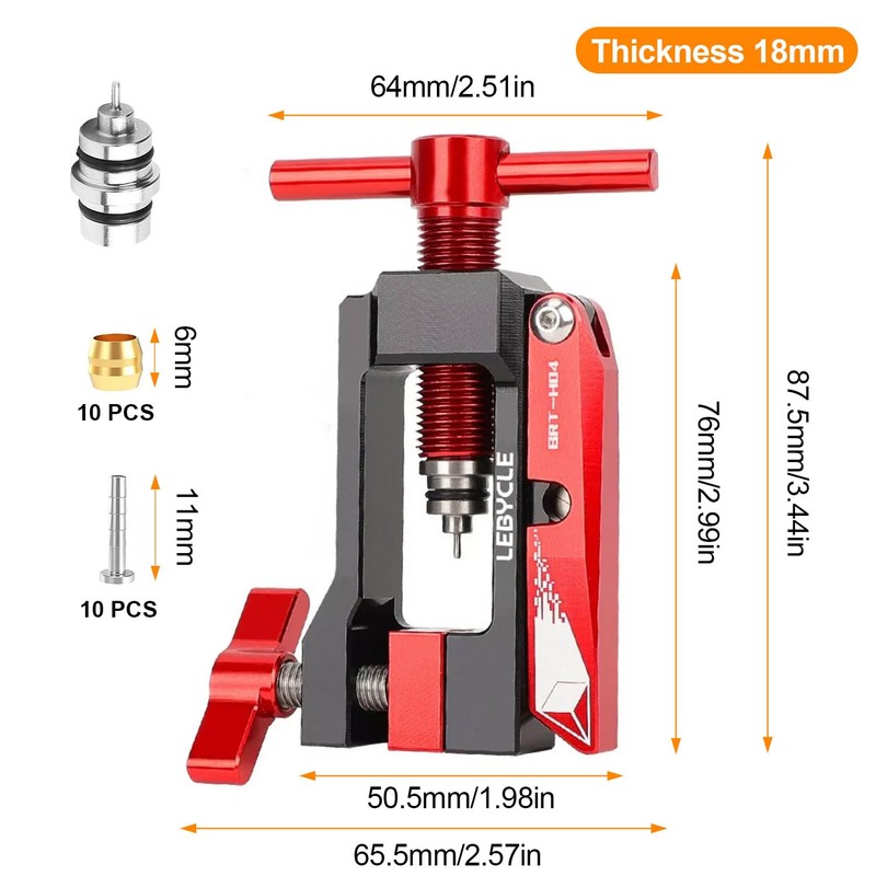 Bicycle Integrated Oil Needle Press Tool, U Shaped Cut, Precision