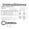 Drahtseile24 Rope Clamp, Wire Rope Clamps | 2 mm -