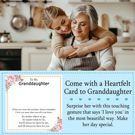 EPIRORA Granddaughter Gifts from Grandma, Silver Infinity Pendant Necklace Jewellery Granddaughter Presents for Women on Birthday Christmas Mother's Day Valentines Day