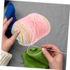 Gadpiparty 1 Roll Rainbow Gradient Crochet Yarn Soft Cotton Knitting