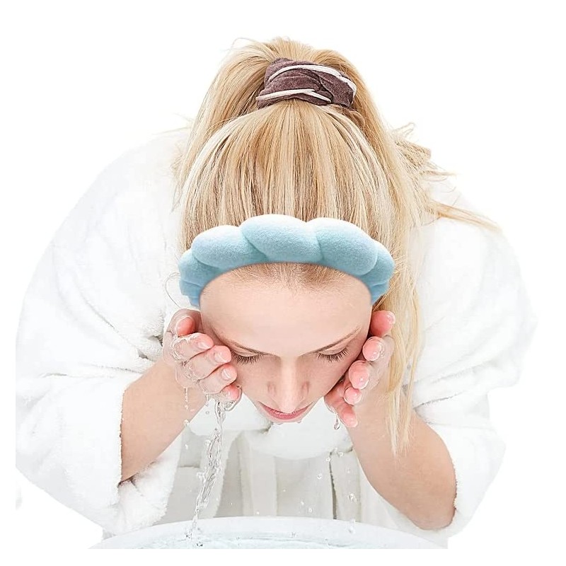 POMVIEA Makeup Headband for Washing Face Women Soft Cloth Head