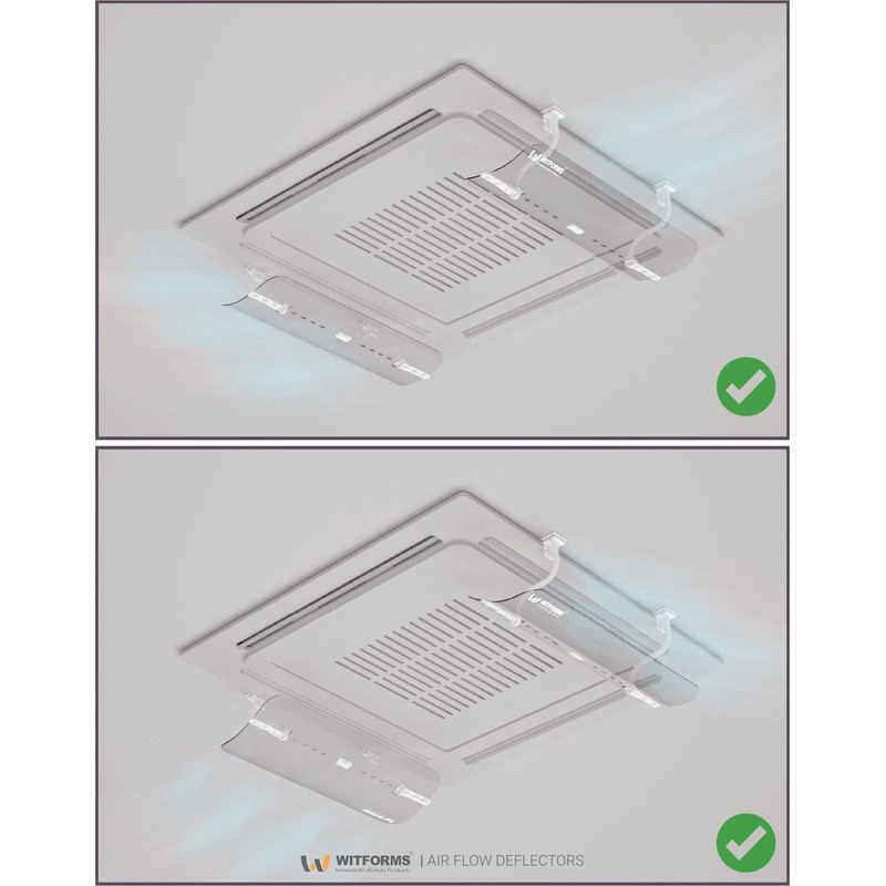 WITFORMS/CASSETTE - Adjustable AC air deflector suitable for cassette air