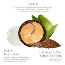 True Botanicals True Botanicals Chebula Multi-Corrective Eye Patches | Anti Aging | Reduce Fine Lines & Wrinkles | All Skin Types | Dermatologist Tested, All Natural, Vegan | 25 Pairs