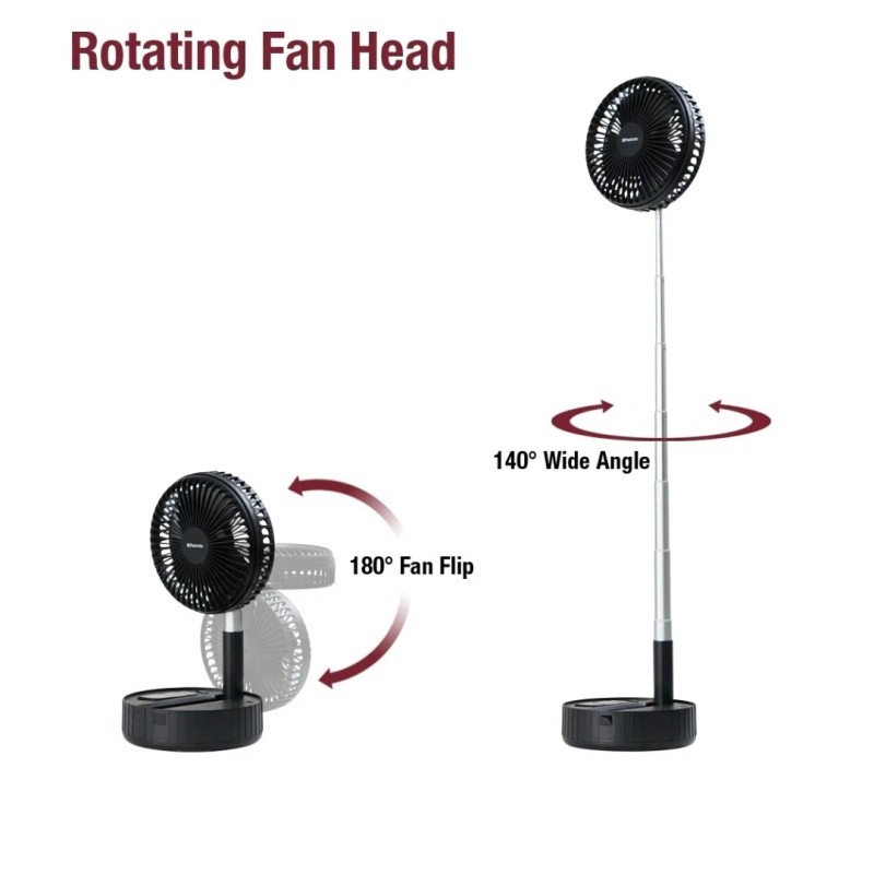 4Patriots Telescopic Compact Rechargeable Fan With Remote Control