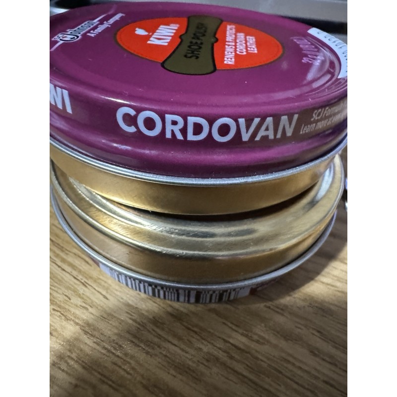 Kiwi Cordovan Shoe Polish 1-1/8oz Lot Of 2