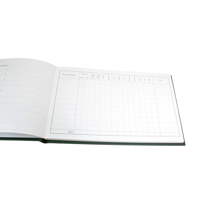 Pheasant Game Bird Record Book Register Shooting Day Journal Gamekeeper