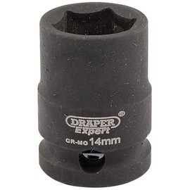 Draper 6874 3/8" Square Drive Hi-Torq 6 Point Impact Socket, 14 mm Size , Blue