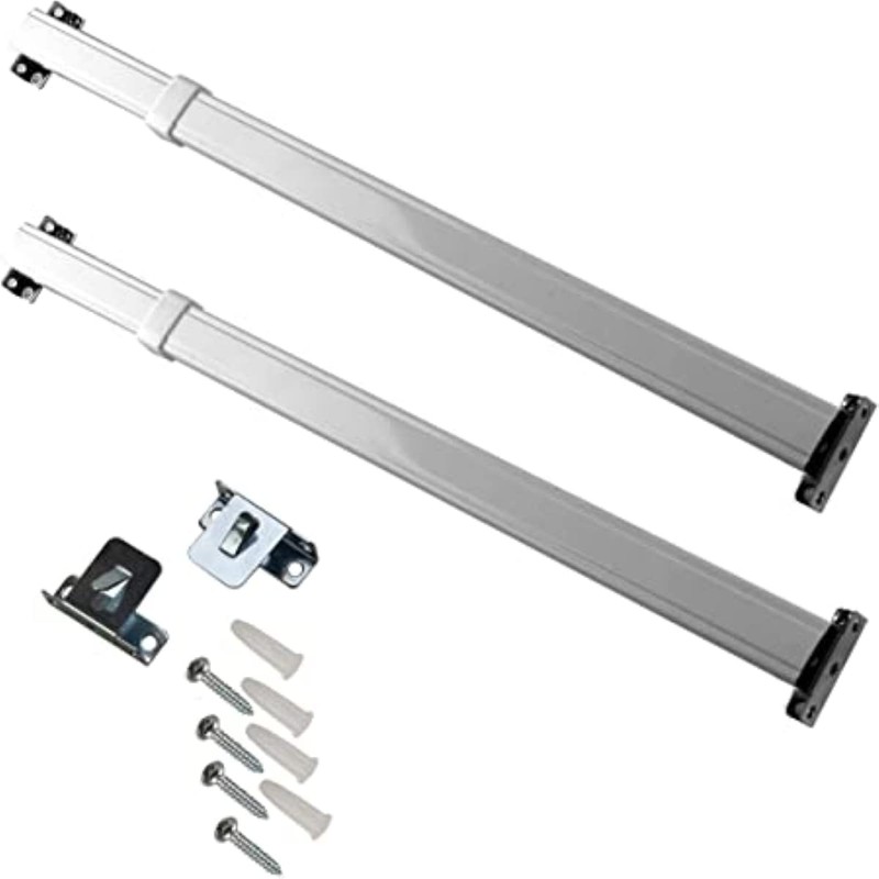 Graber Flat Lock-Seam Sash Rod (20 to 36-Inch Adjustable Width,