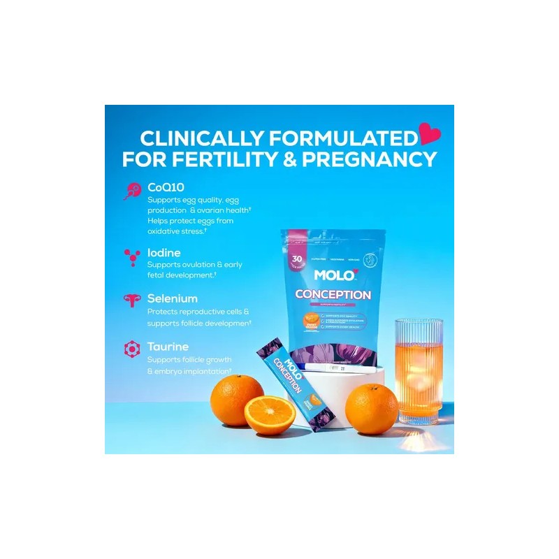 Molo Conception Multivitamínico Femenino Coq10 30 Sticks