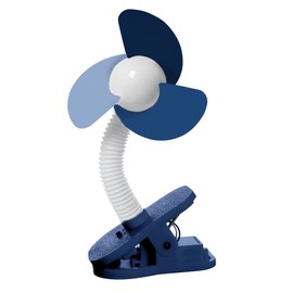 Dreambaby Portable Clip-on Baby Stroller Fan - with Soft Foam Fins - Perfect for Strollers, Cribs, Wheelchairs, Beach, Camping & Pool - Blue - Model L2365