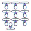 10Pcs Keychain Clasp 38mm Firm Rust Proof Bright Luster Simple