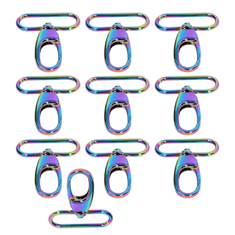 10Pcs Keychain Clasp 38mm Firm Rust Proof Bright Luster Simple