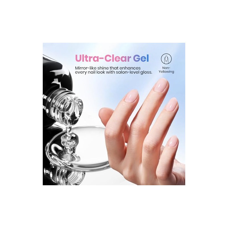 Beetles Base y Top Coat para Uñas Gel 2 Piezas