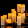 Enpornk Flameless Candles Flickering LED Candles Set of 12 (D:2.2"