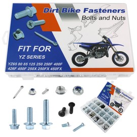 REARACE 330PCS Bolts Kit Fit for YZ65 YZ80 YZ85 YZ426F YZ450F YZ250X YZ250FX YZ450FX YZ125 YZ250 YZ250F YZ400F Plastics Engine Body Frame Fasteners Fairing Bolts Kit